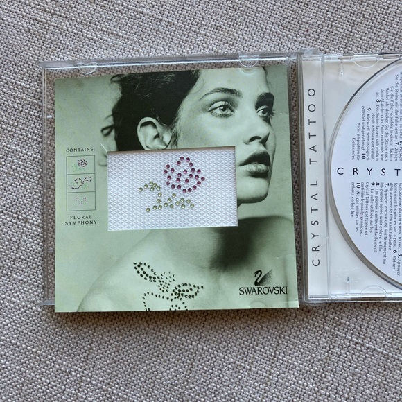 Swarovski Crystal, set of 2 unused individual tattoos, body jewelry unsealed box - Picture 2 of 6